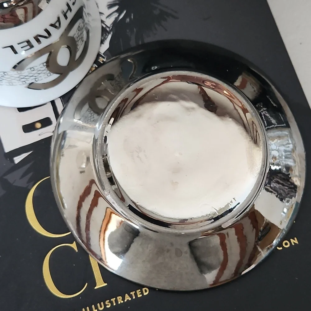 CHANEL Coffee/Tea cup, white/silver - Picture 6 of 6